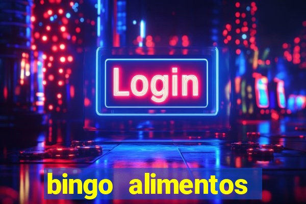 bingo alimentos para imprimir